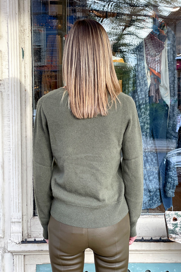 Crew Pullover - Avocado by Naadam — alternate view