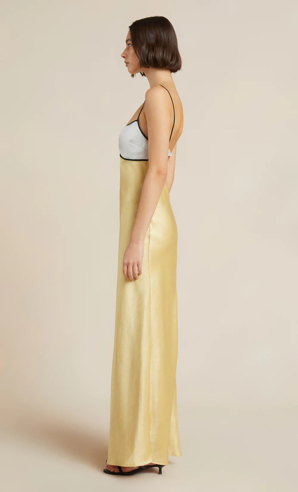 Nadia Bustier Maxi Dress - Straw / Ivory by Bec & Bridge — view 4