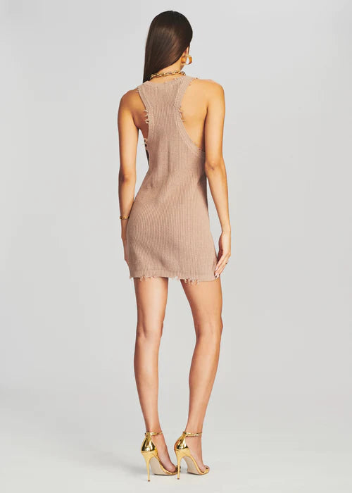 Yonit Dress - Natural by SER.O.YA — view 4