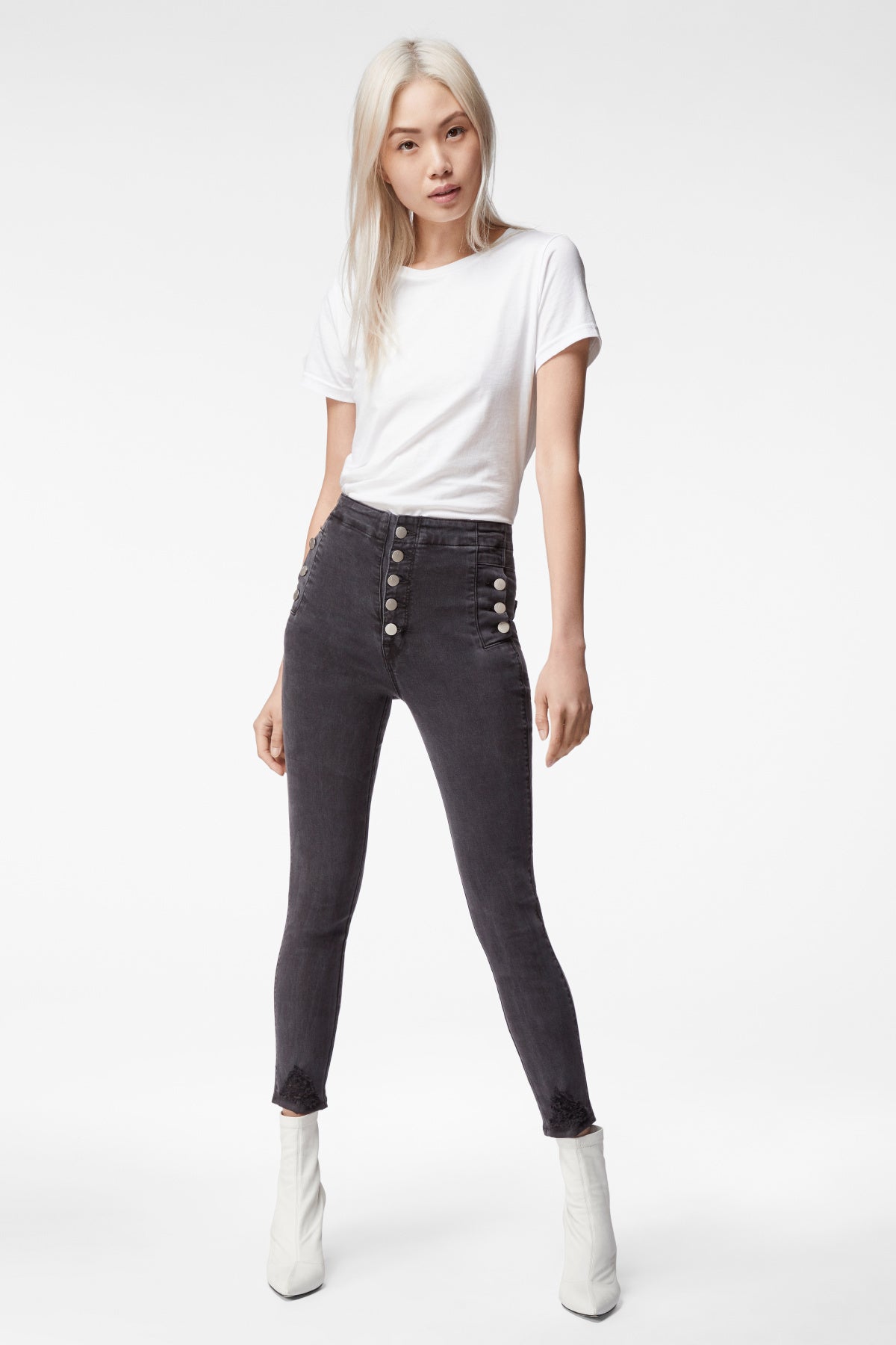 Natasha Sky-High Cropped Super Skinny - Photo Ready Bellatrix Destruct by J Brand | 25 South Boutiques