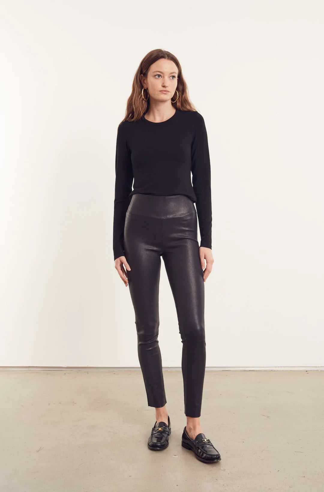 Ankle Leather Legging - Navy by SPRWMN | 25 South Boutiques