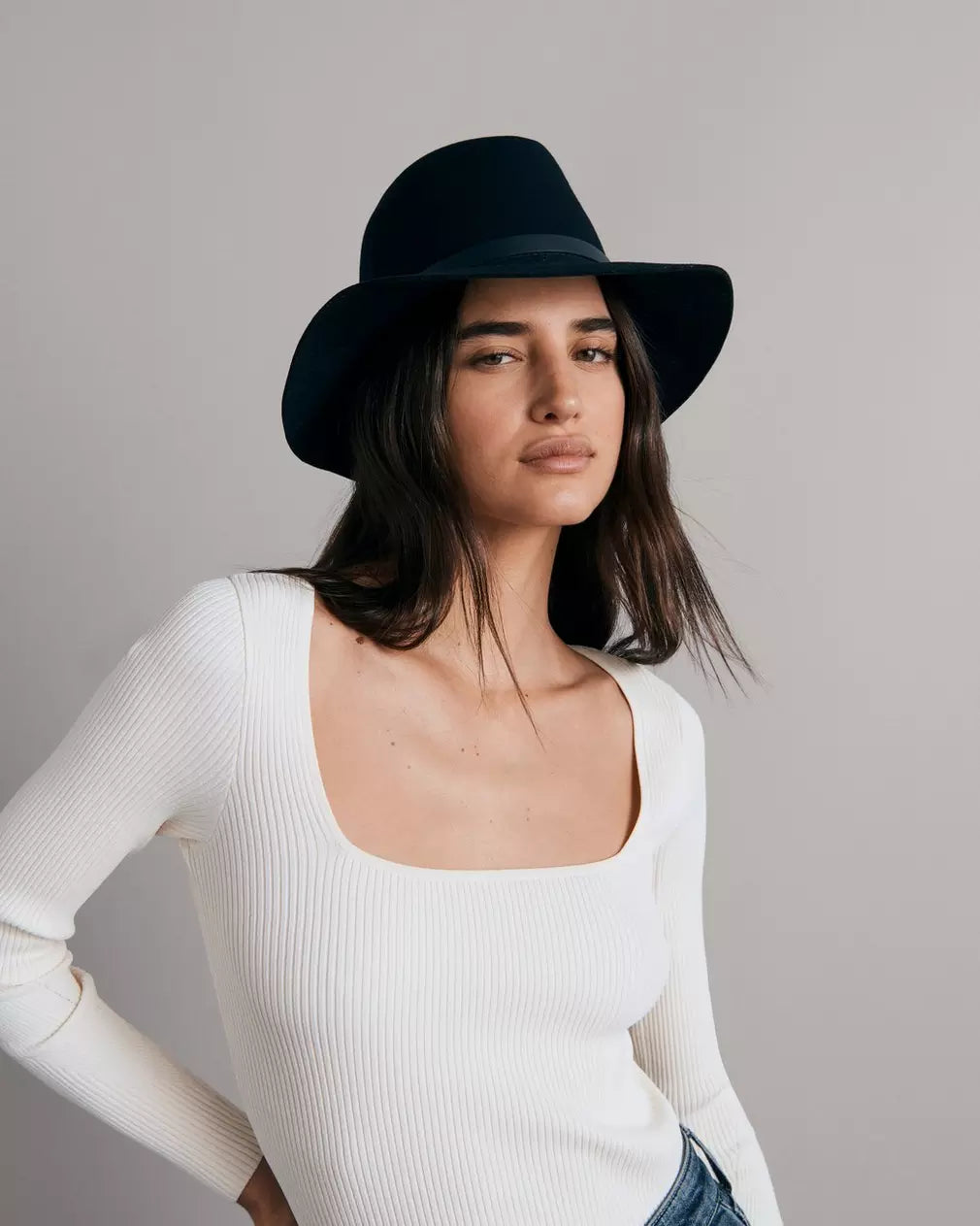 Floppy Brim Fedora - Navy by Rag & Bone — alternate view