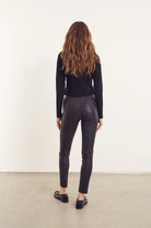 Ankle Leather Legging - Navy by SPRWMN — alternate view