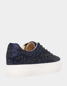 Sidney Sparkle Sneaker - Navy by Betsy Johnson — view 3
