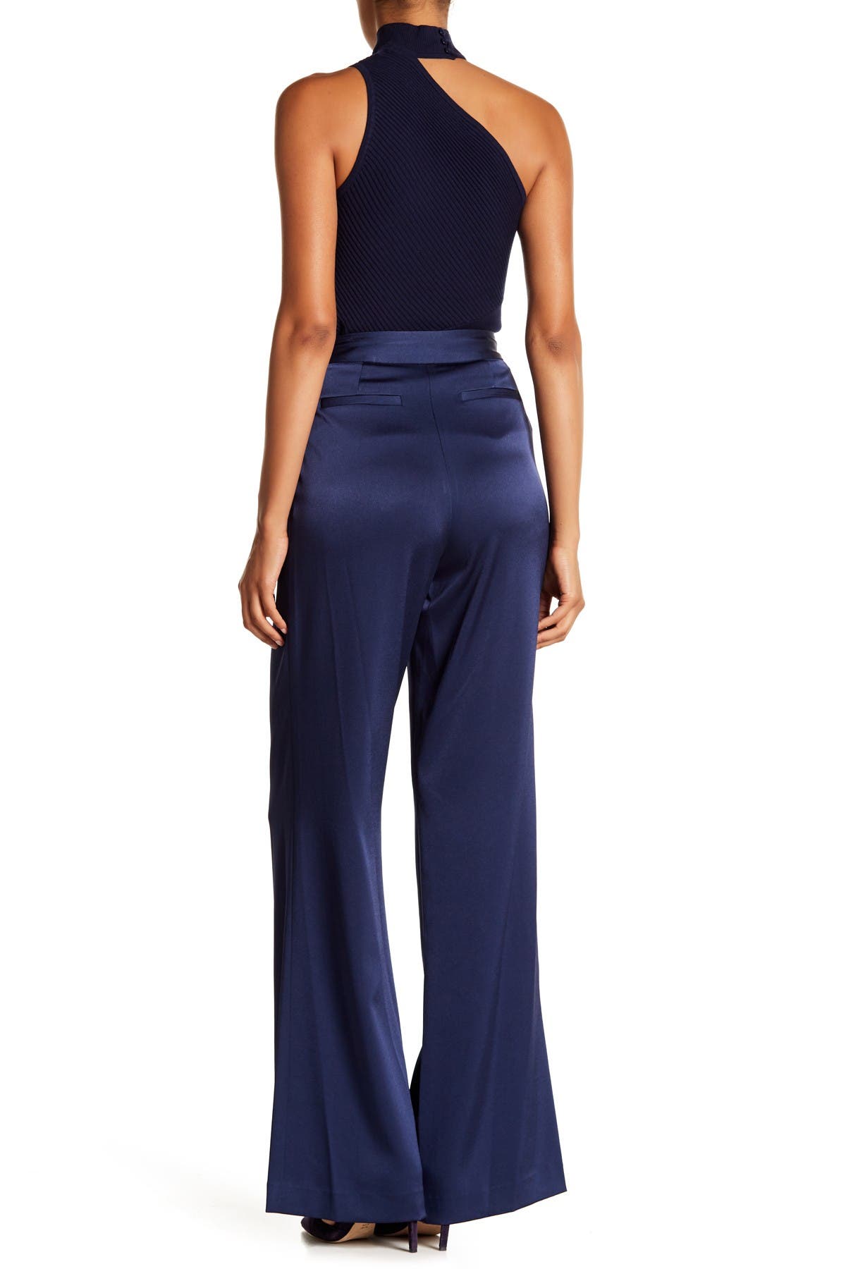 Satin Iris Pant - Navy by Ramy Brook — alternate view