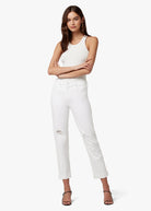 The Niki Mid Rise Boyfriend - White by Joe's Jeans | 25 South Boutiques