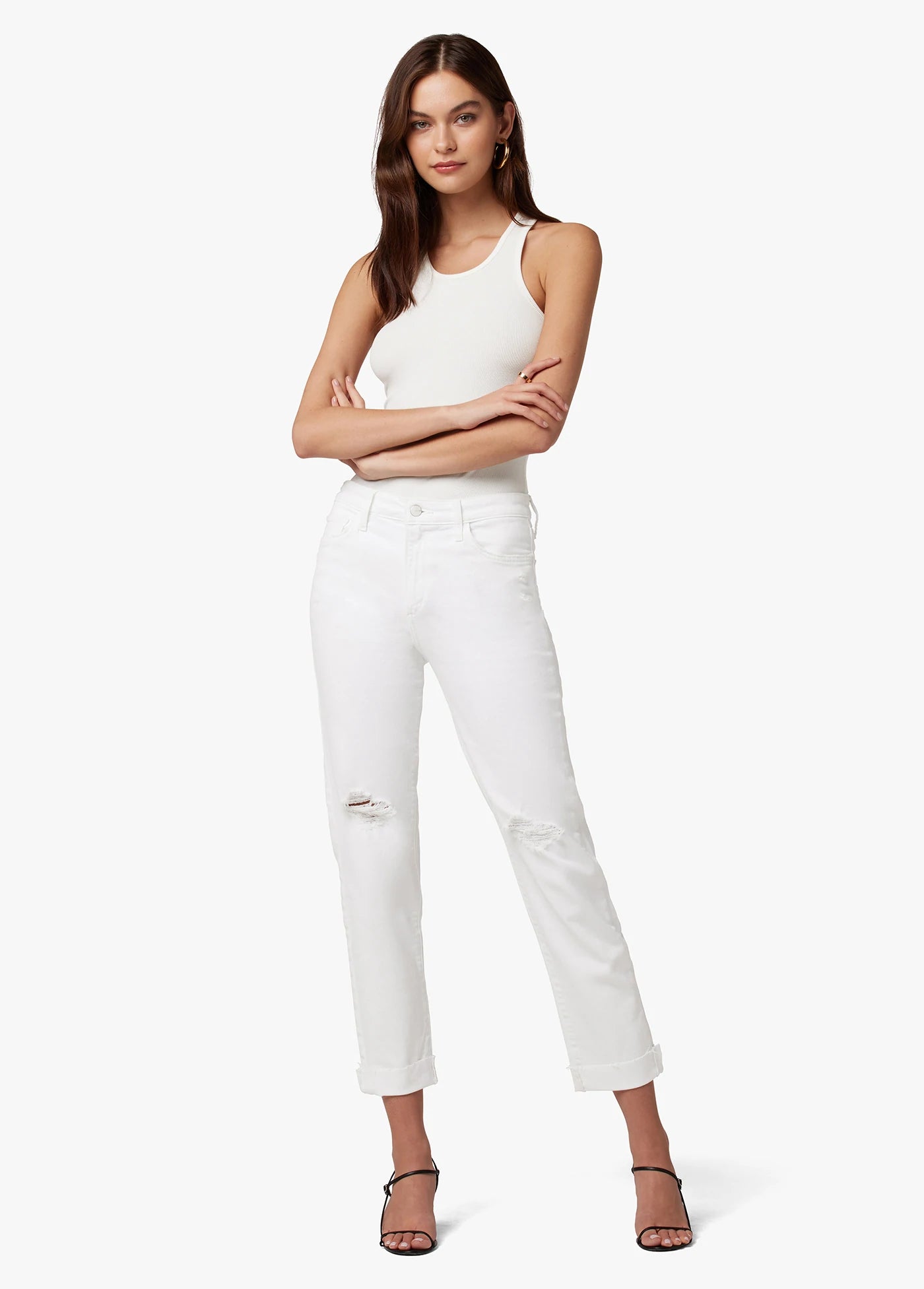 The Niki Mid Rise Boyfriend - White by Joe's Jeans | 25 South Boutiques
