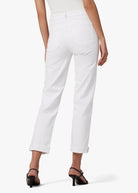 The Niki Mid Rise Boyfriend - White by Joe's Jeans — view 4