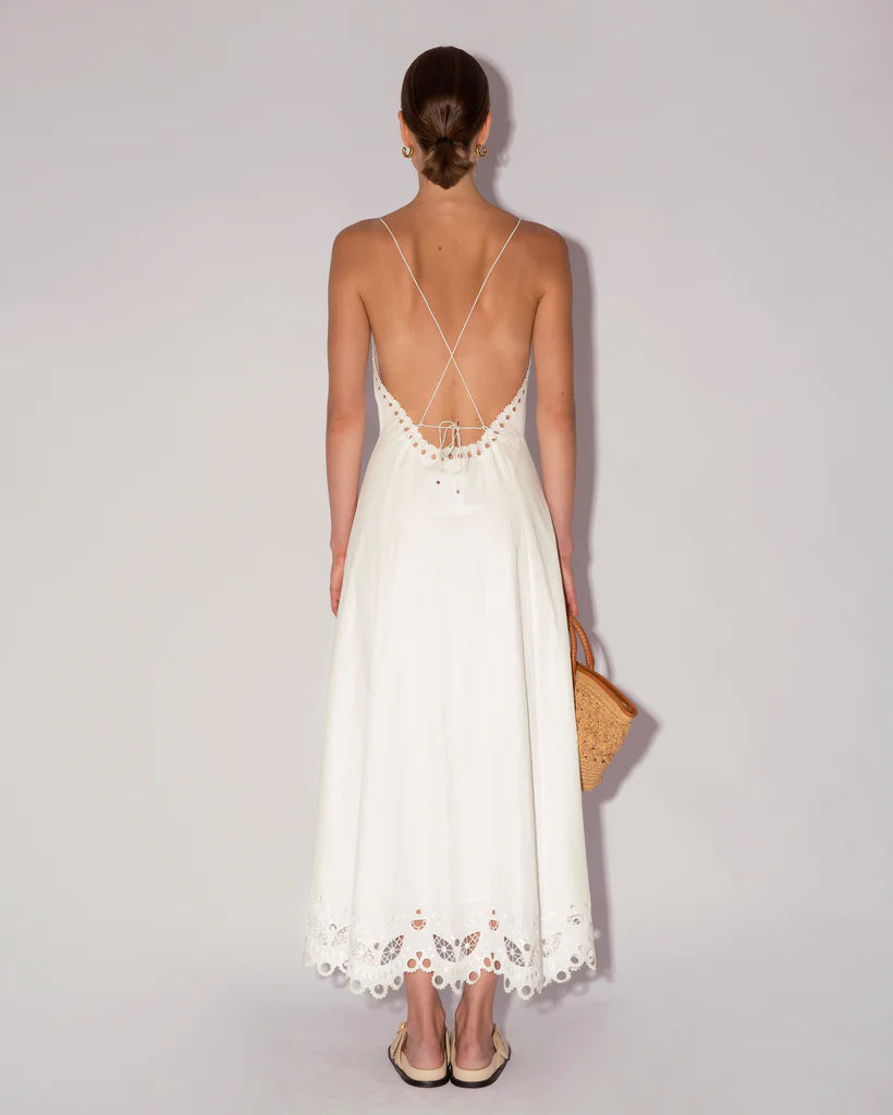 Nima Eyelet Dress - Off White by Magali Pascal — alternate view