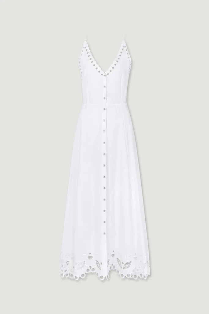Nima Eyelet Dress - Off White by Magali Pascal — view 4