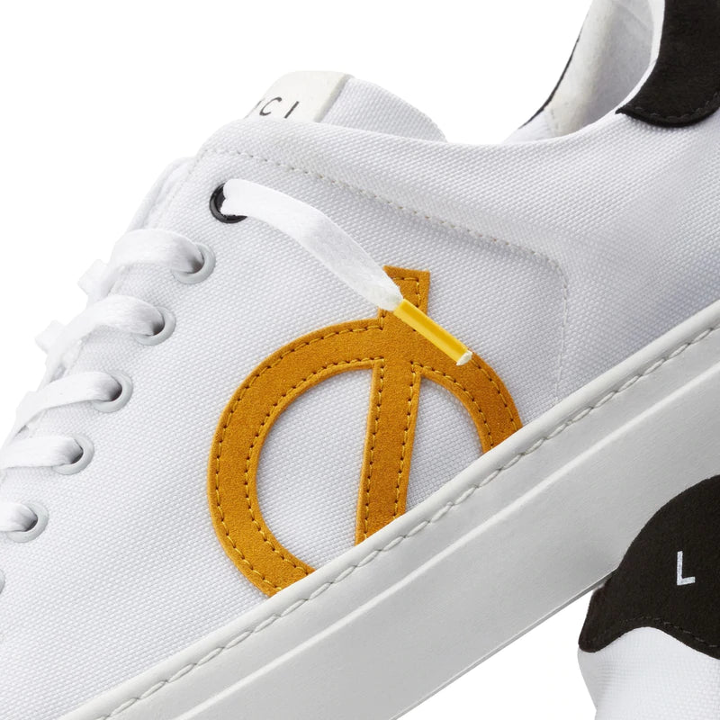 Nine Classic Sneakers - White Yellow Black by LOCI — view 3