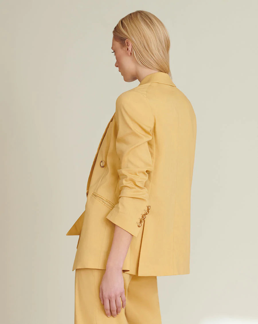 Nisha Boyfriend Jacket - Vintage Yellow by Veronica Beard — view 3