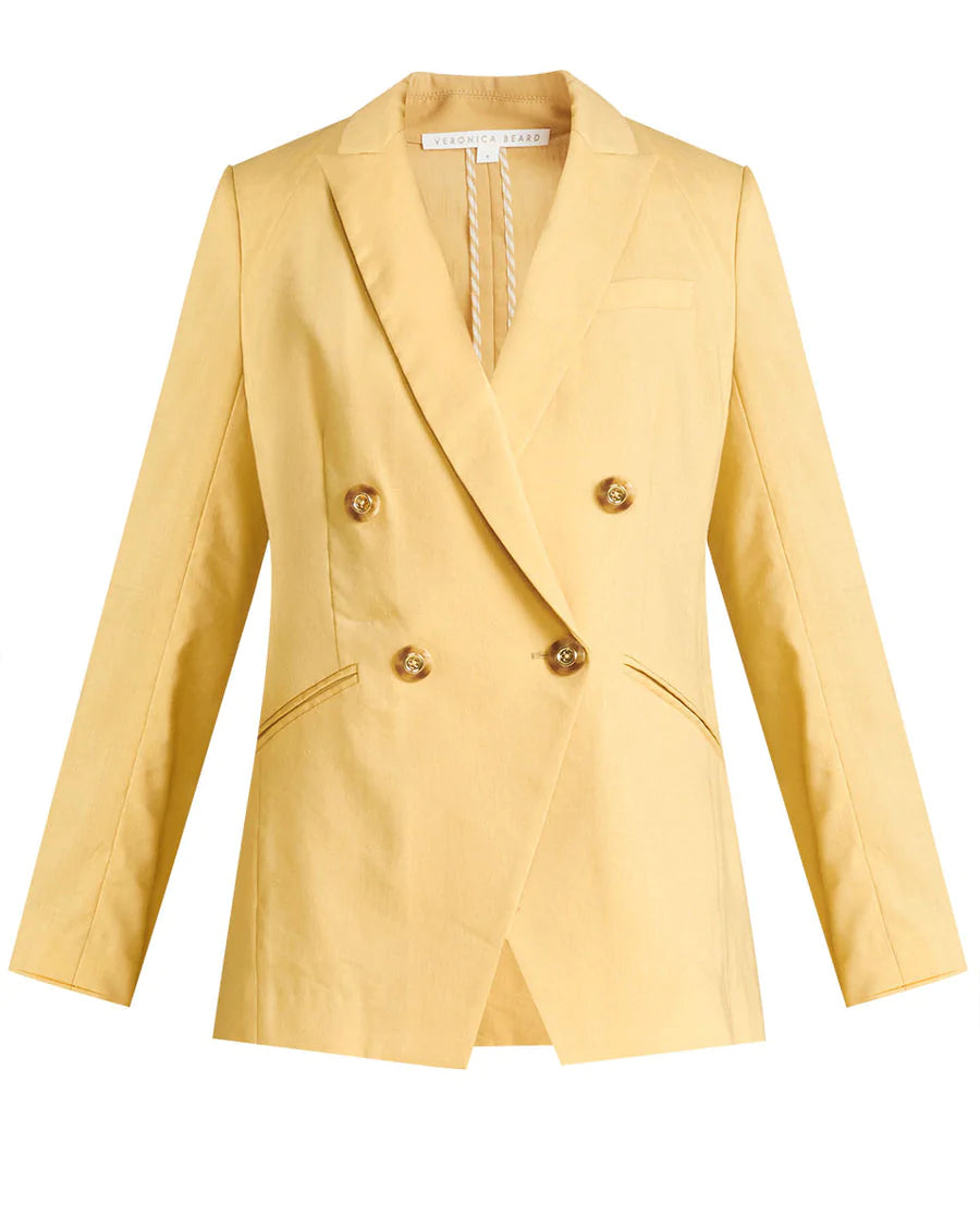 Nisha Boyfriend Jacket - Vintage Yellow by Veronica Beard — view 4