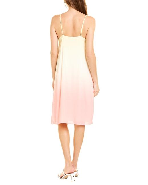 Dip Dye Slip Dress - Pink Yellow by Nicole Miller — alternate view