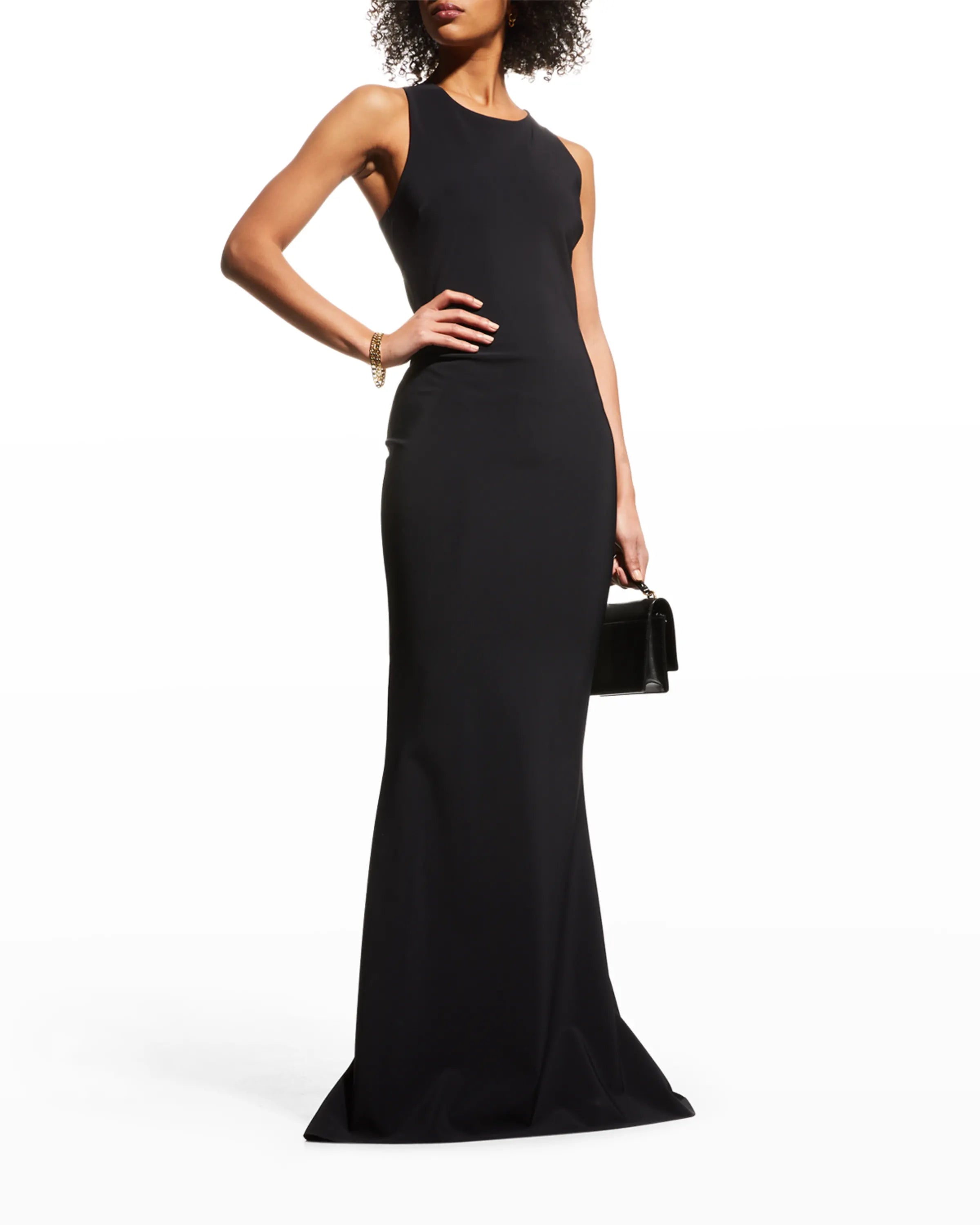 Keira Long Dress - Black by Chiara Boni — view 4