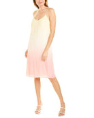 Dip Dye Slip Dress - Pink Yellow by Nicole Miller | 25 South Boutiques