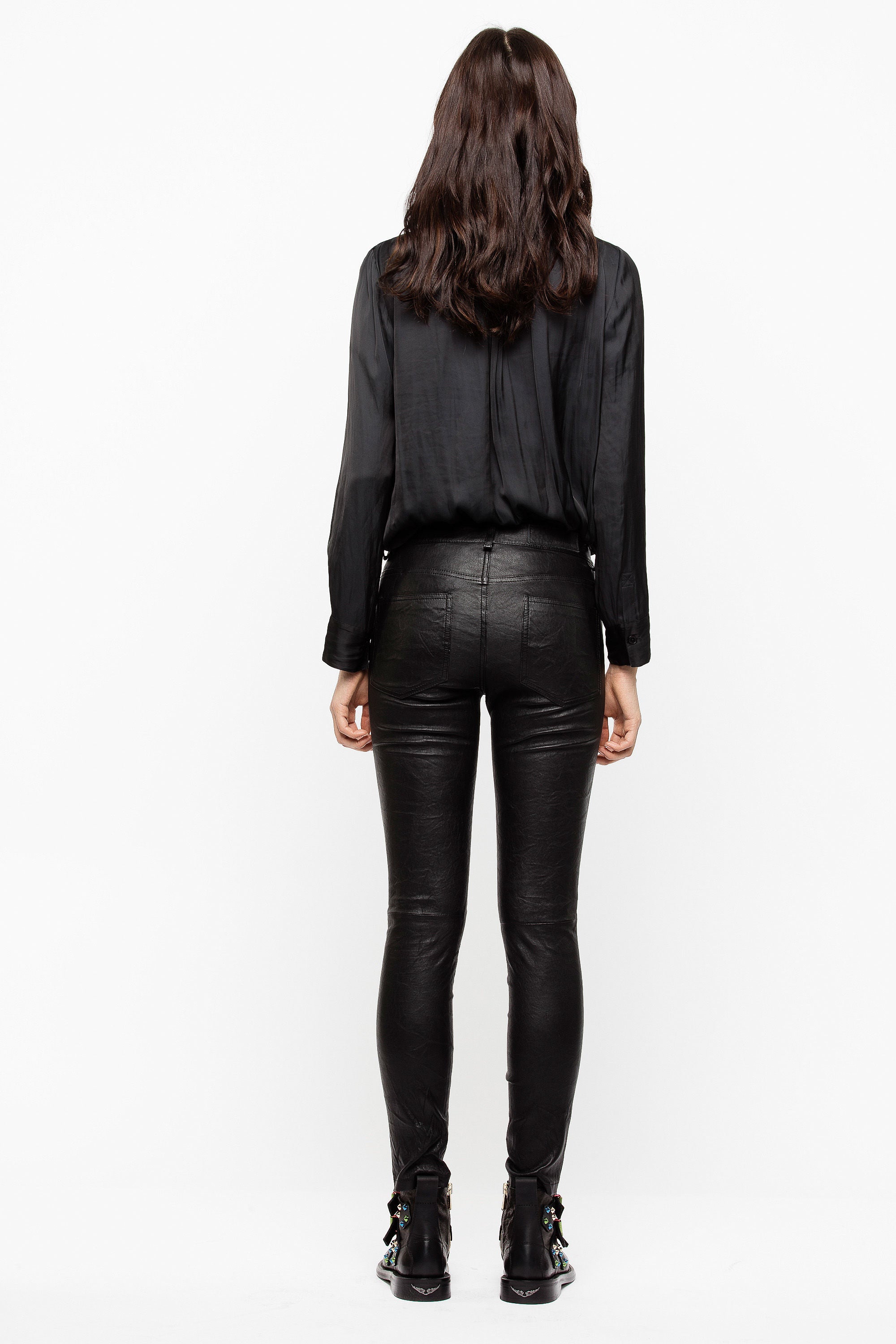 Tink Satin Tunic - Noir by Zadig & Voltaire — alternate view