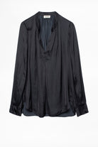 Tink Satin Tunic - Noir by Zadig & Voltaire — view 4