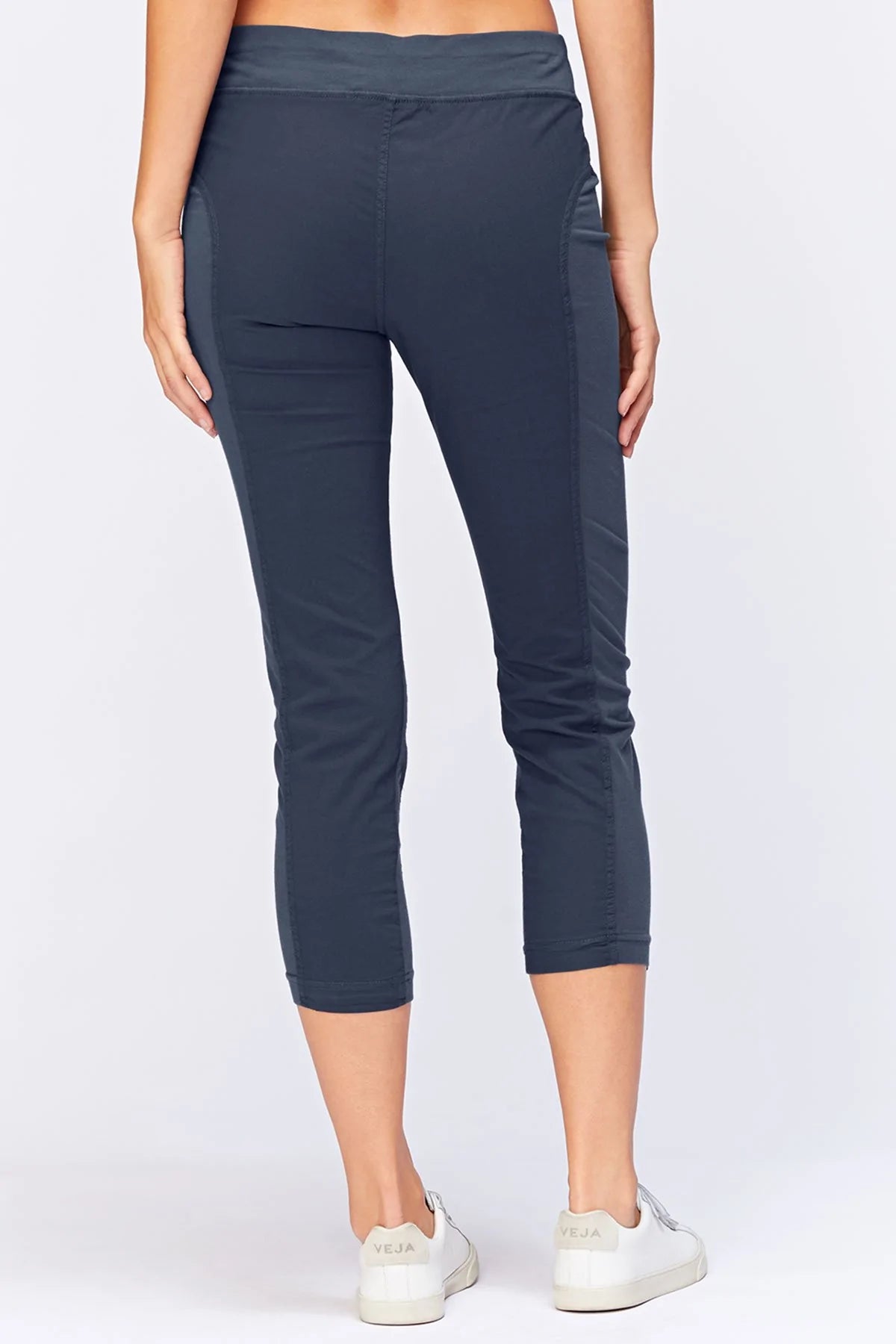 Jetter Crop Legging - Navy by XCVI — view 3