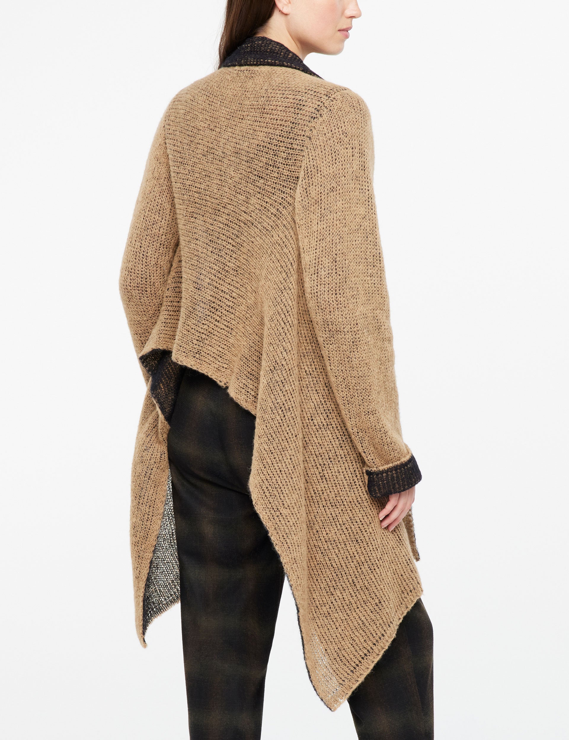 2 Sided Mohair Cardigan - Ochre — alternate view