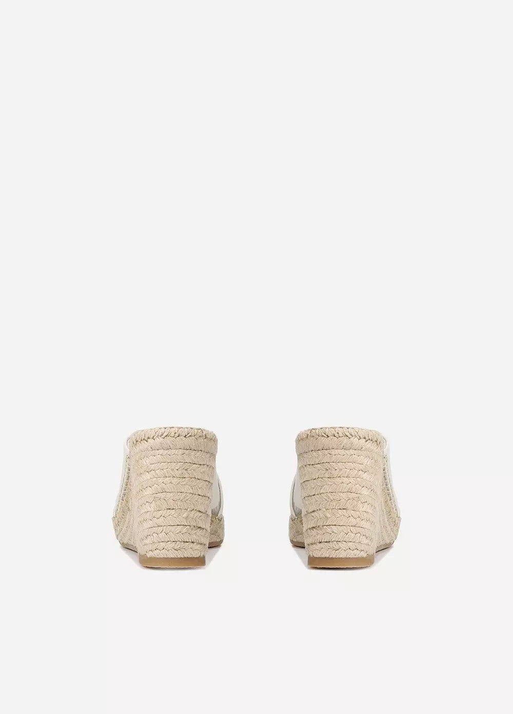 Gaelan Leather Wedge Sandal - Off White by Vince — view 4