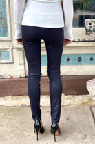 Ankle Leather Legging - Navy by SPRWMN — view 7