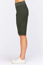 Tatem Bermuda Shorts - Olive by XCVI — alternate view