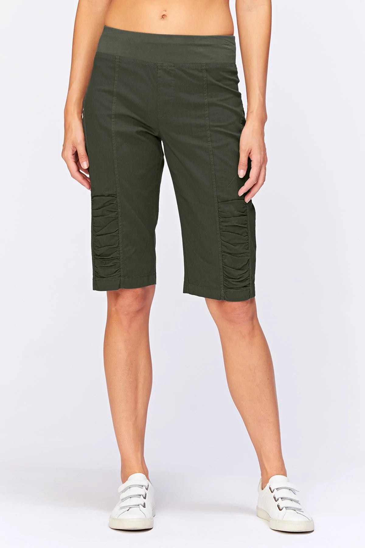 Tatem Bermuda Shorts - Olive by XCVI | 25 South Boutiques