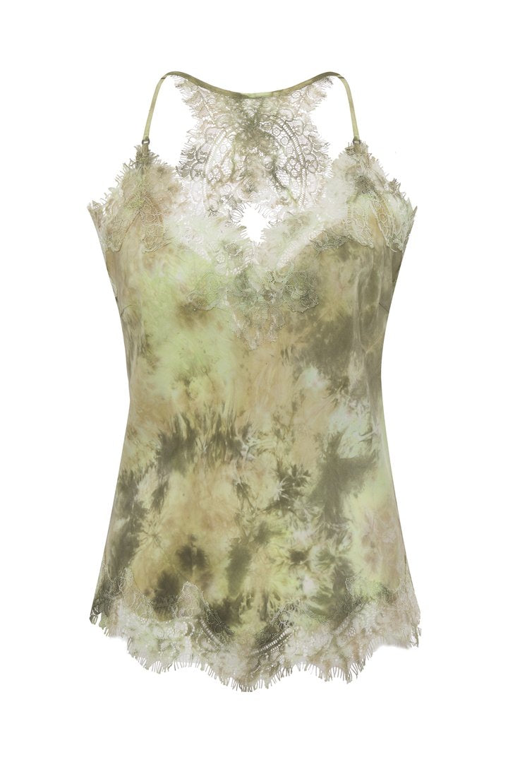 Jenni Tie Dye Cami - Muted Olive by Gold Hawk | 25 South Boutiques