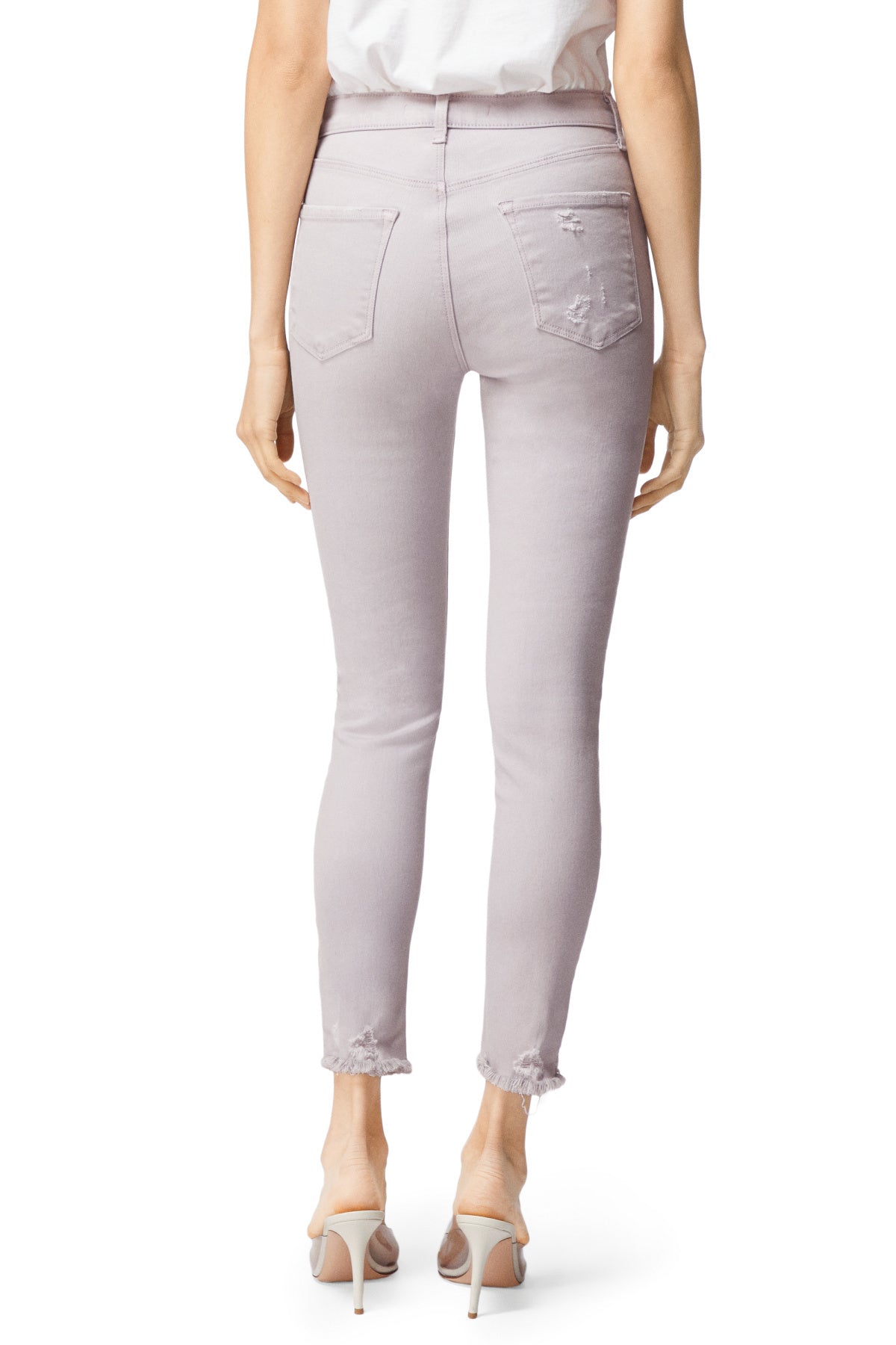 Alana High Rise Cropped Super Skinny - Olympus Destruct by J Brand — view 4