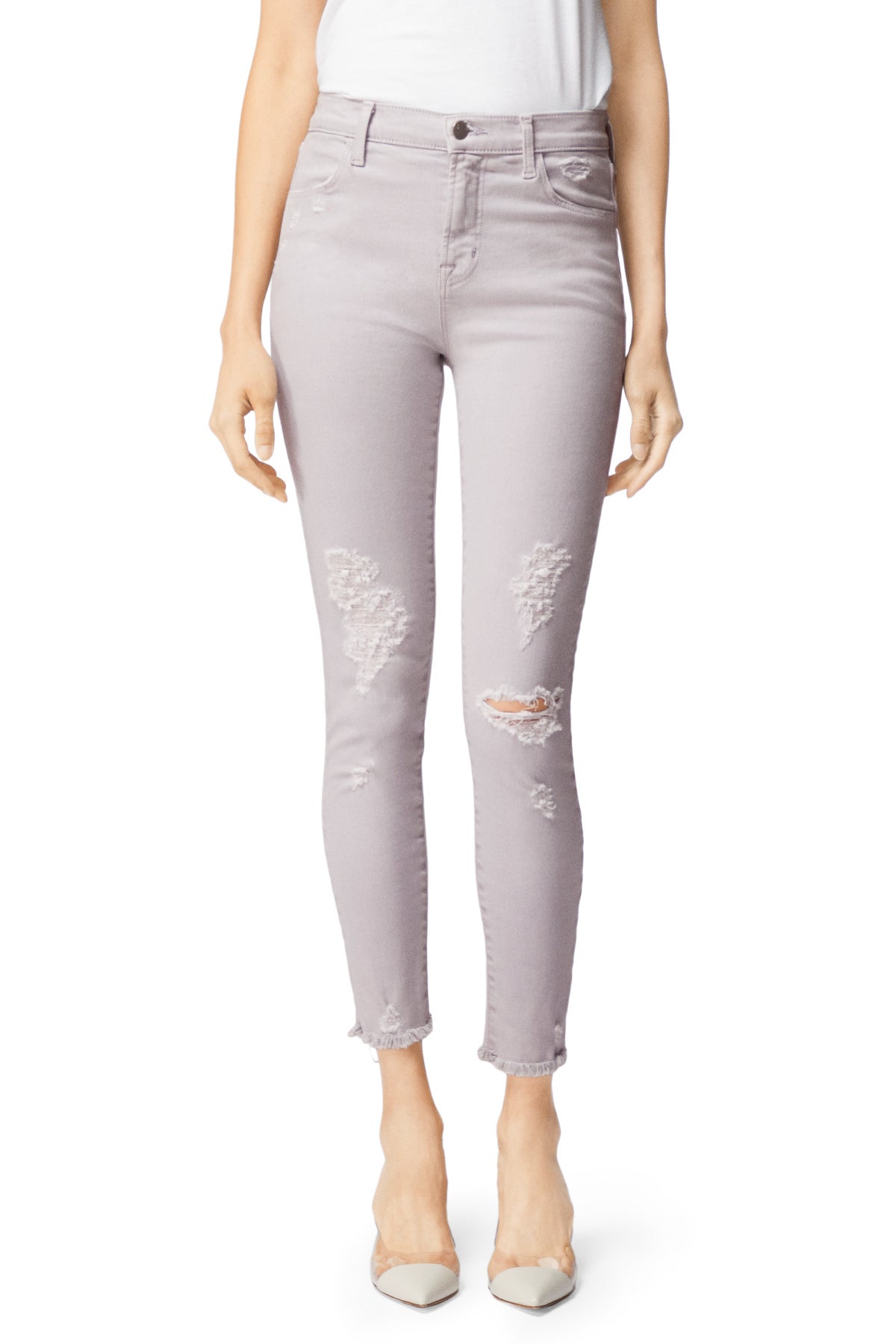 Alana High Rise Cropped Super Skinny - Olympus Destruct by J Brand — alternate view