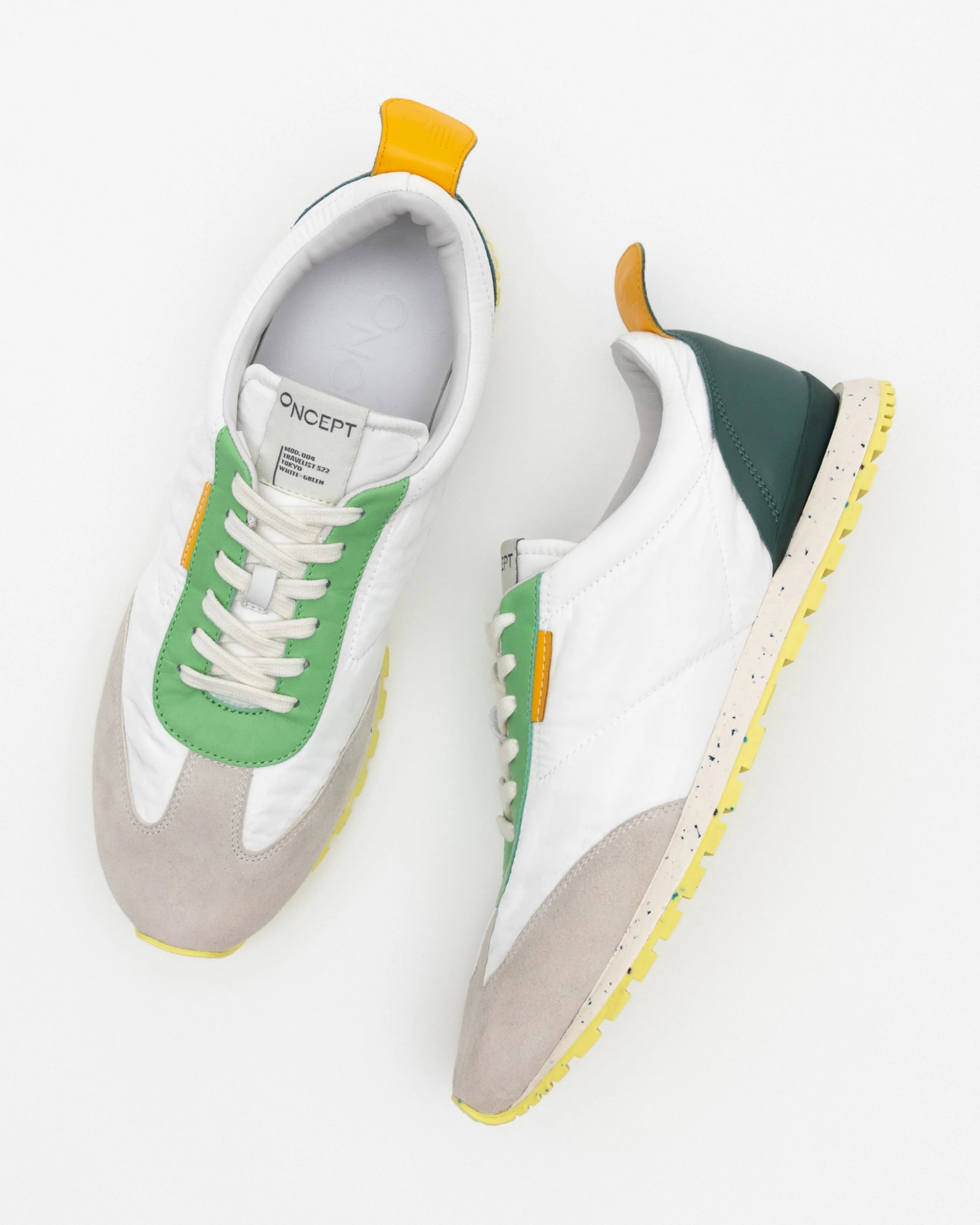 Tokyo Sneaker - White / Green by ONCEPT — alternate view