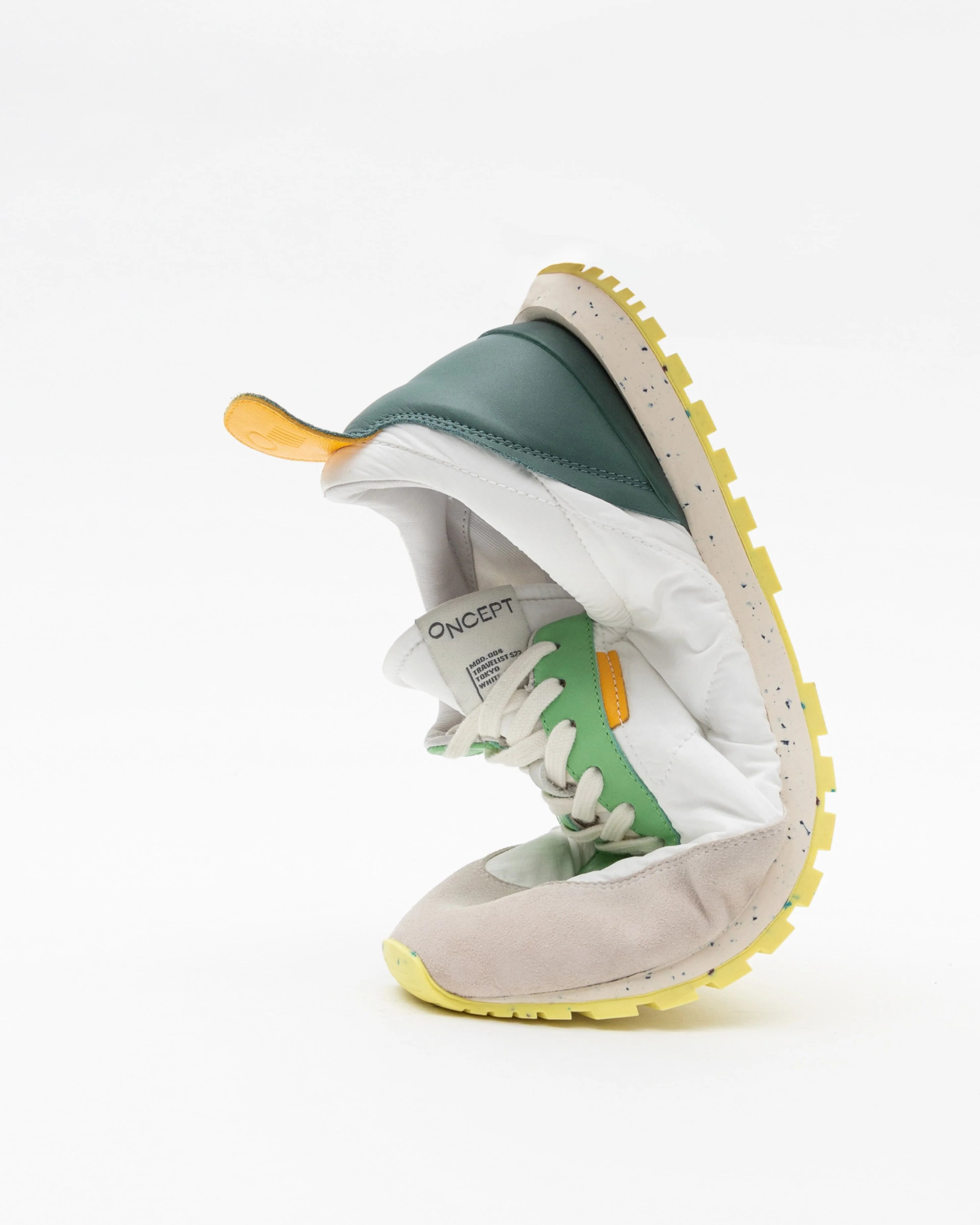 Tokyo Sneaker - White / Green by ONCEPT — view 5
