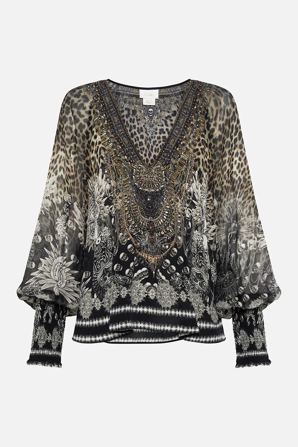 Shirred Cuff Blouse - Order of Disorder by Camilla — view 6