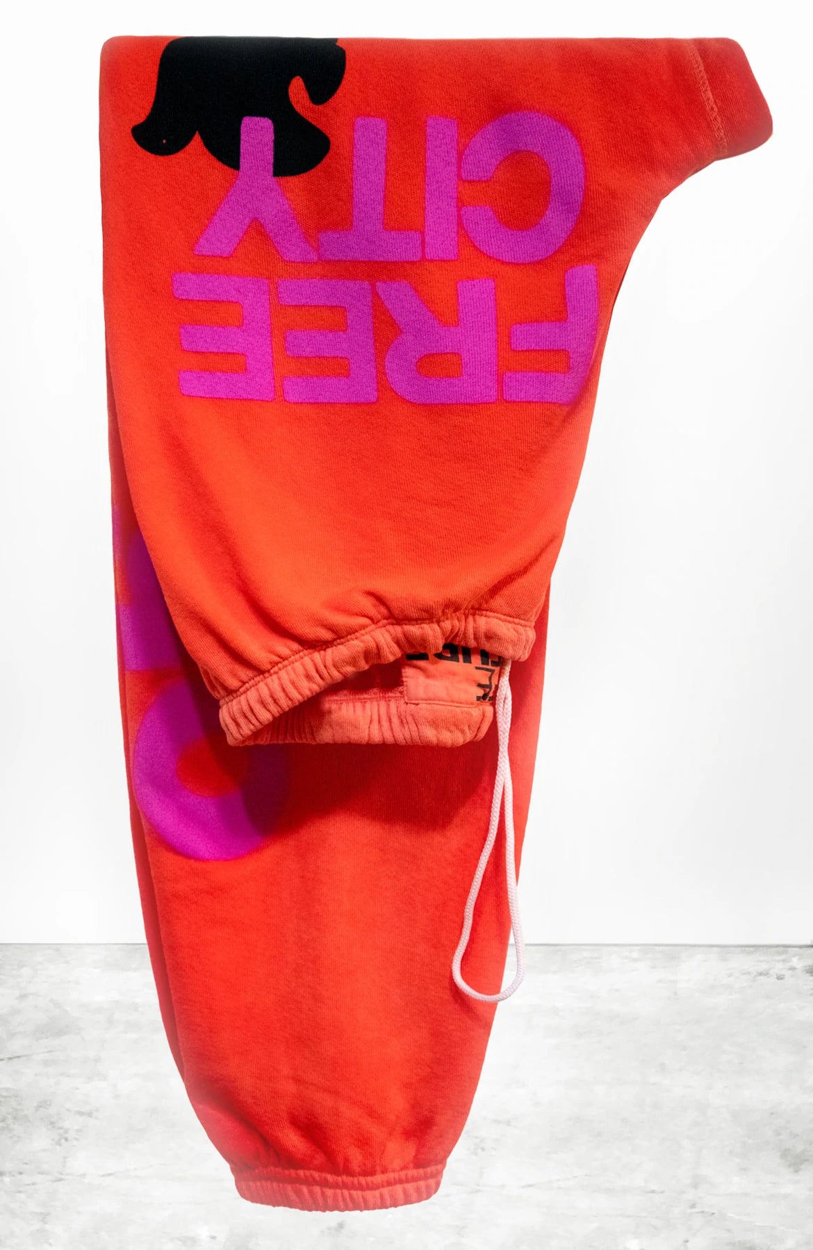 LetsGo OG Super Vintage Sweatpant - Electric Orange Rabbit by FreeCity — view 5