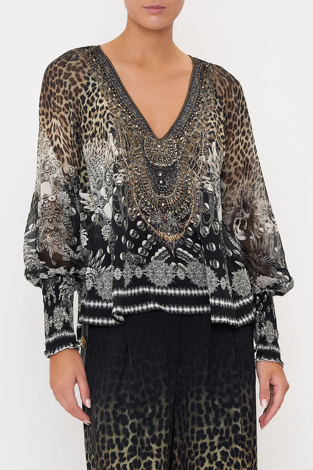 Shirred Cuff Blouse - Order of Disorder by Camilla | 25 South Boutiques