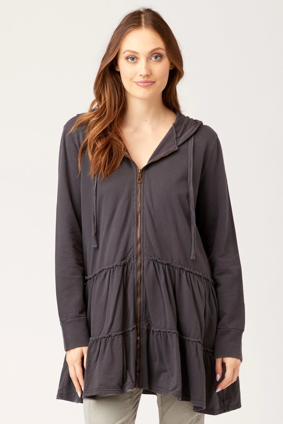 Brionna Zip Hoodie - Ore Pigment by XCVI | 25 South Boutiques
