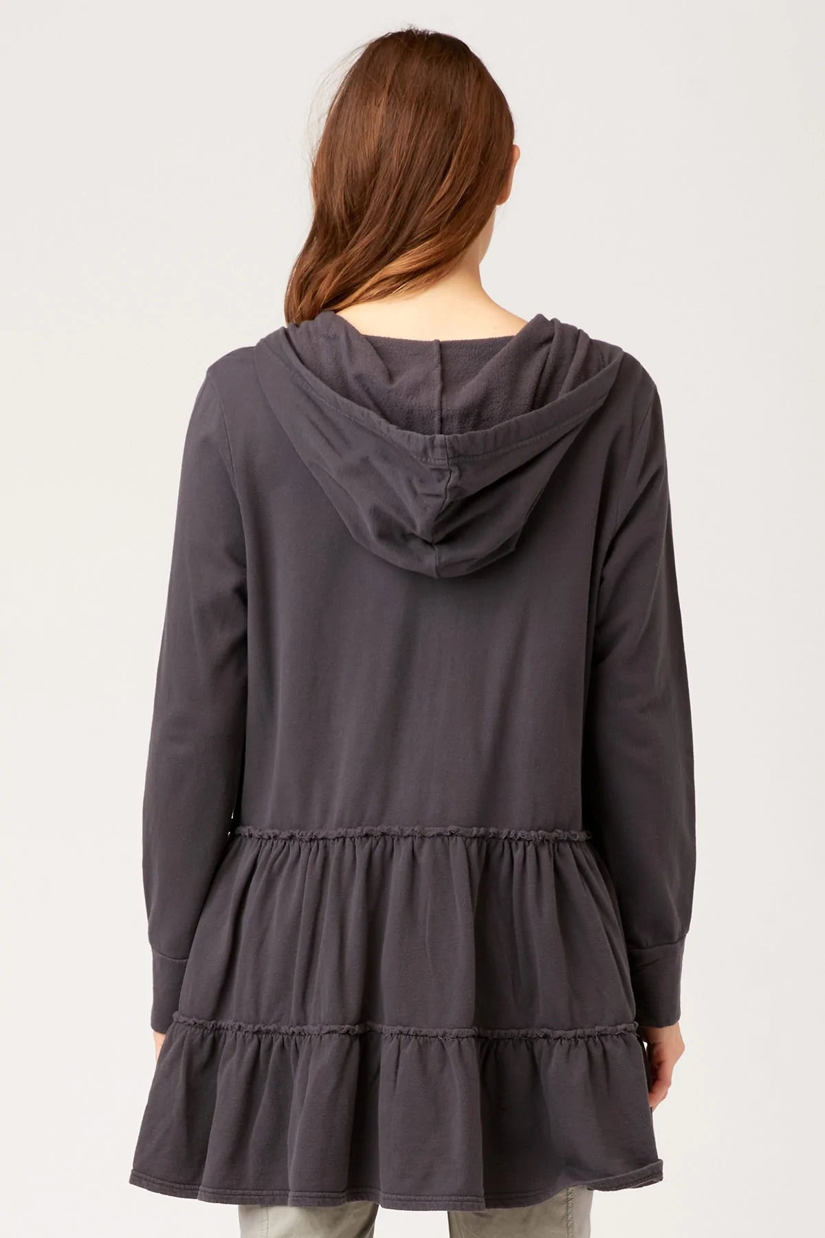 Brionna Zip Hoodie - Ore Pigment by XCVI — view 3