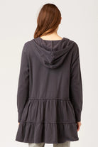 Brionna Zip Hoodie - Ore Pigment by XCVI — view 3