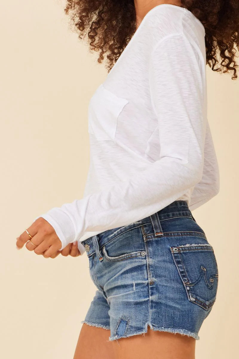 Downtime Oversized Tee - White by LA Made — view 4