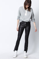 Phlamo Leather Pants - Noir by Zadig & Voltaire | 25 South Boutiques