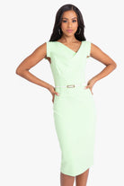 Jackie O Dress - Paradise Green by Black Halo — alternate view