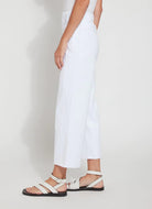 Payton Wide Leg Crop - White by Lysse — alternate view