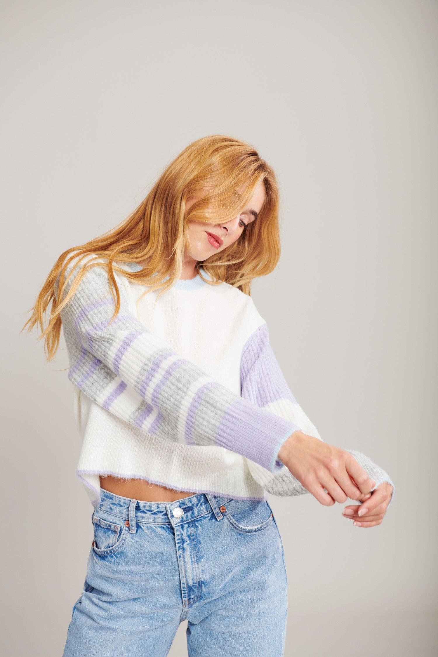 Patrice Sweater - Hydrangea by John & Jenn — alternate view