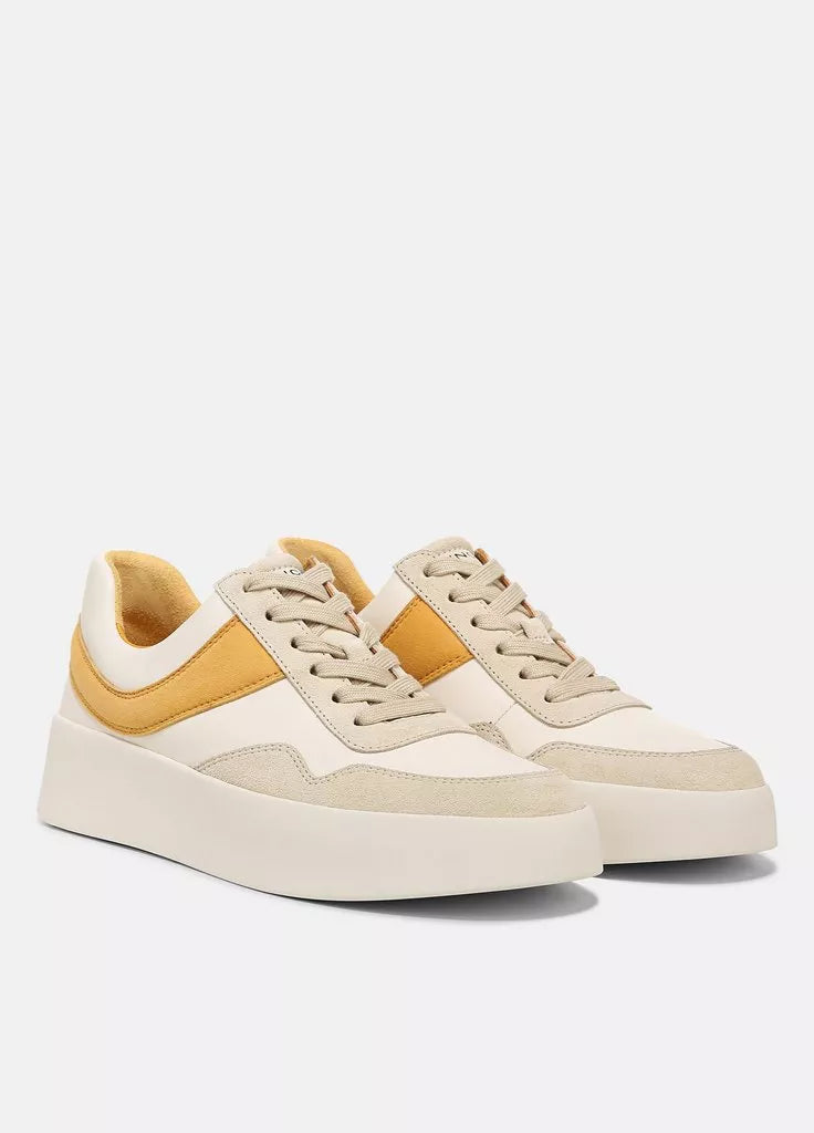 Warren Court Leather Suede Sneaker - Papaya by Vince — alternate view