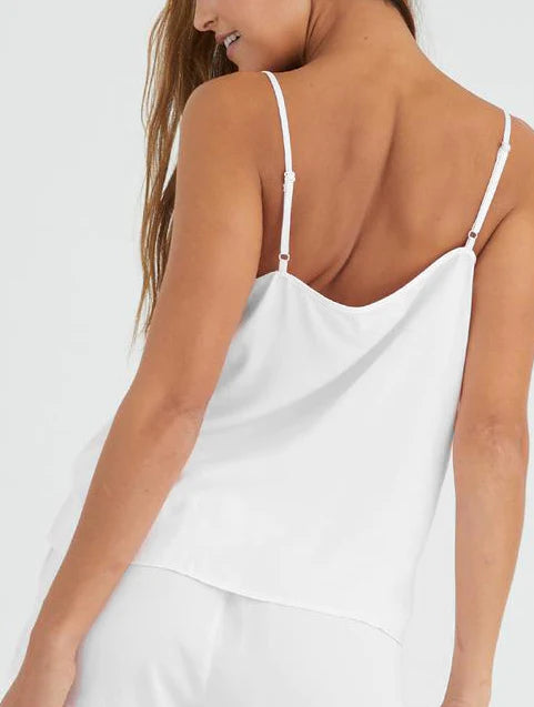 Ecovera Camisole - Pearl White by Bella Dahl — alternate view