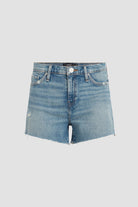 Gemma Mid Rise Cut Off Shorts - Pearls by Hudson — view 7