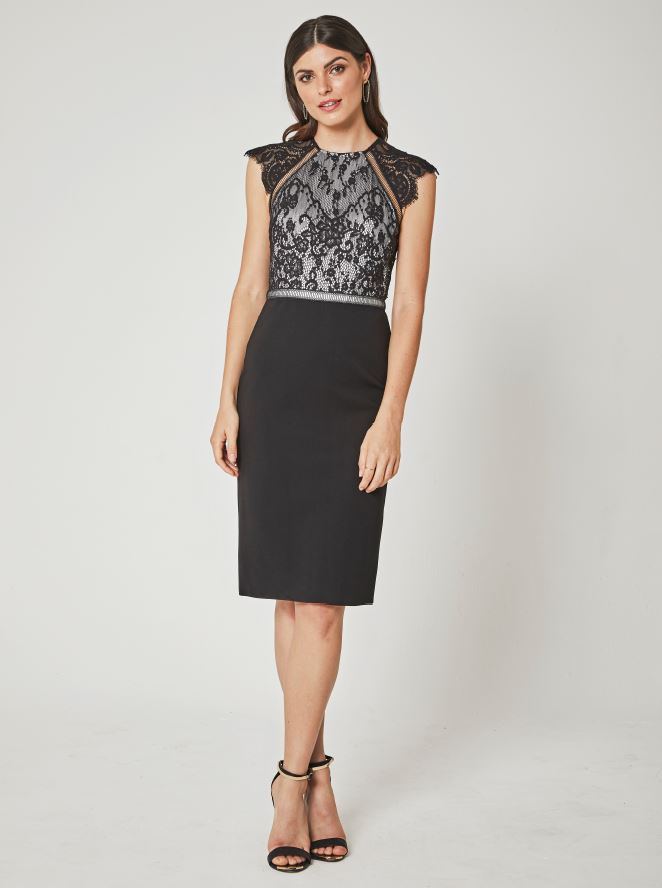 Penny Dress - Black / Platinum by Catherine Deane | 25 South Boutiques