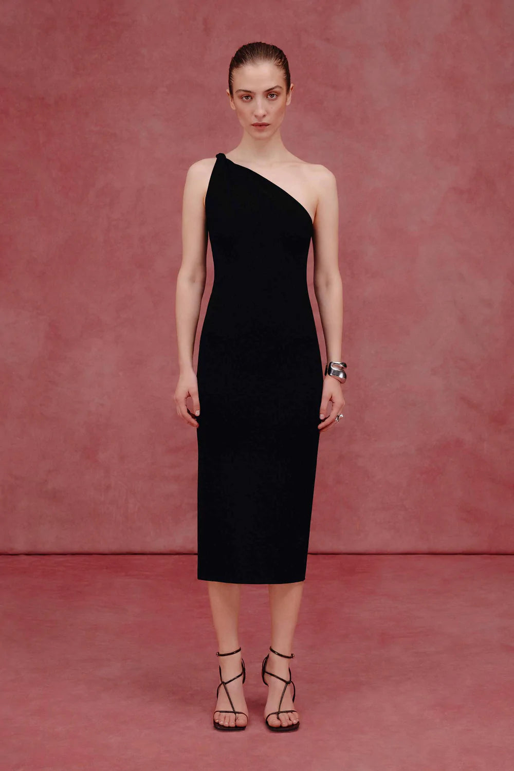 Persephone Dress - Black by Galvan London — view 3