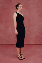 Persephone Dress - Black by Galvan London — view 4